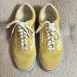 Vans Yellow and White Women's Sneakers